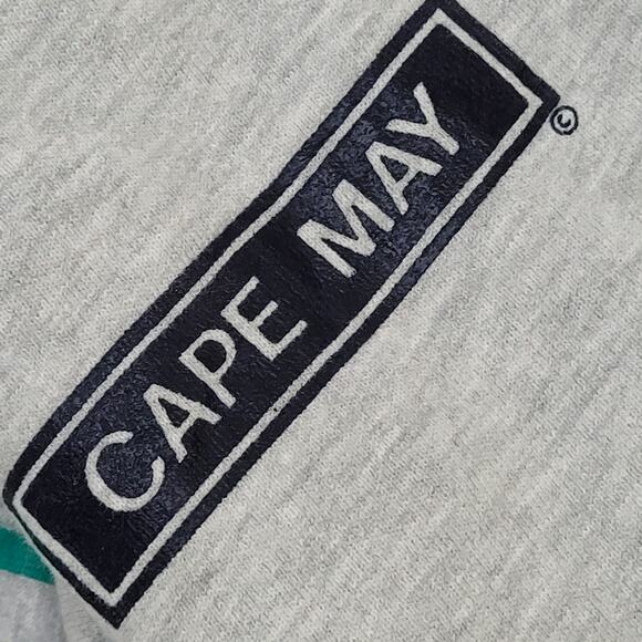 Vintage 1990 Cape-May Rower Crew Champion Cropped Sweatshirt Womens L 21x18 - Picture 6 of 15